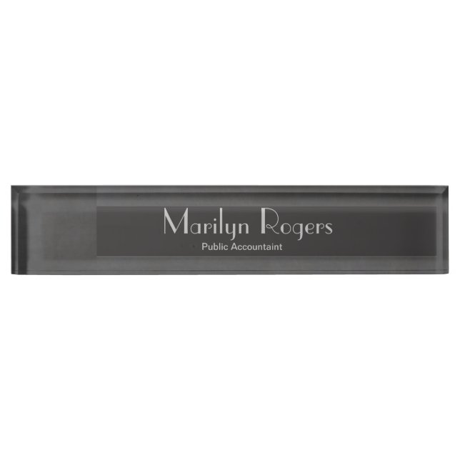 Template - Chalkboard Background Customize Nameplate (Front)