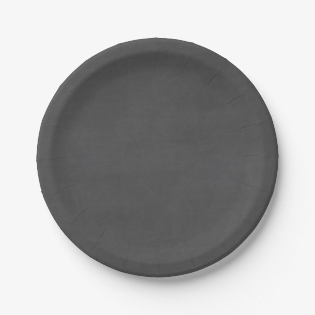 Template - Chalkboard Background Customize Paper Plate (Front)