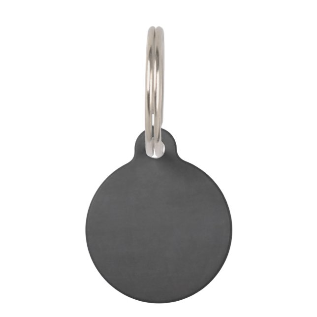 Template - Chalkboard Background Customize Pet Tag (Back)