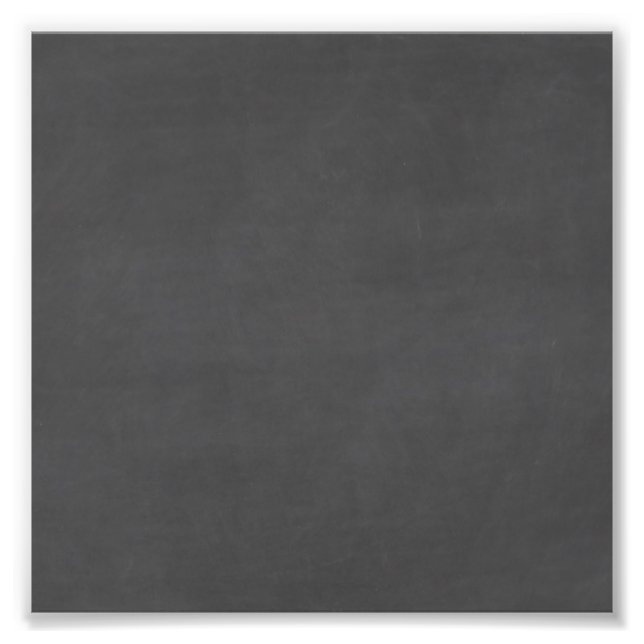 Template - Chalkboard Background Customize Photo Print (Front)