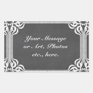 Template - Chalkboard Background w/ Border Sticker