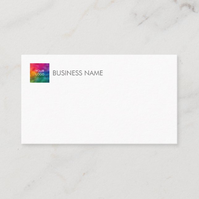 Template Company Logo Here Professional Modern Business Card (Front)