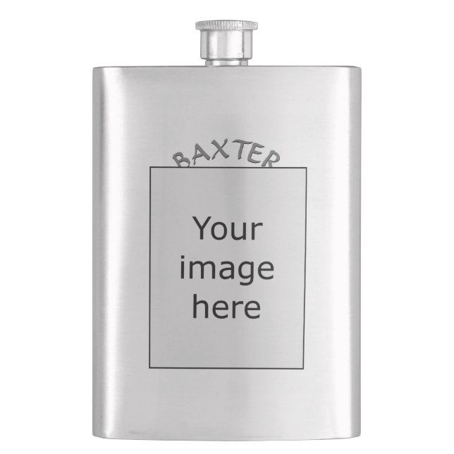 Template - Crest + Tartan Hip Flask (Front)