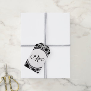 Template - Custom your text, monogram & backgr. Gift Tags