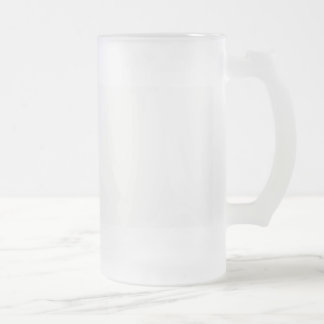Template diy Add text photo change colour Frosted Glass Beer Mug