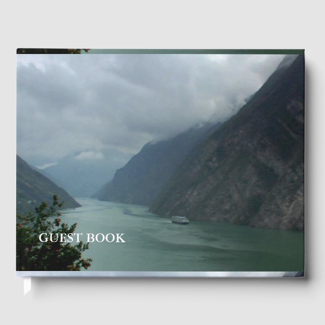 TEMPLATE DIY change colour add photo text colour Guest Book (Front)