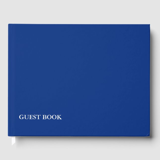 TEMPLATE DIY change colour add photo text colour Guest Book (Front)