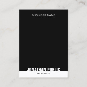 Template Elegant Modern Black And White Trendy Business Card