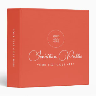 Template Elegant Trendy Modern Calligraphy Name Binder