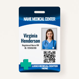 Template Employee Photo Nurse ID Badge