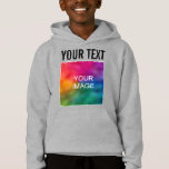 Template Fashion Apparel Kids Boys Modern Custom<br><div class="desc">Kids Boys Hoodie Apparel Clothing Add Image Logo Text Here Custom Modern Stylish Template Personalized Light Steel Kids Boys Hooded Sweatshirt Pullover.</div>