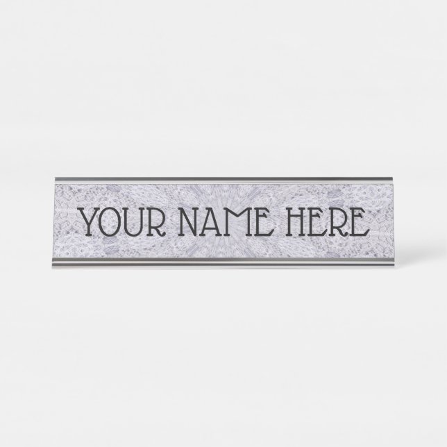 TEMPLATE FILLED DESK NAME PLATE (Front)