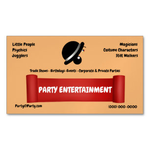 Template For Business Card Entertainment