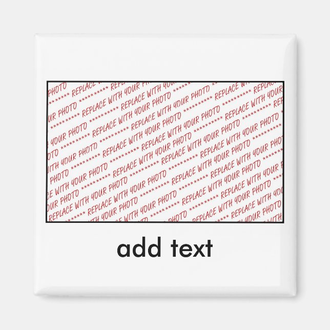 Template for Group or Class Photo Magnet (Front)