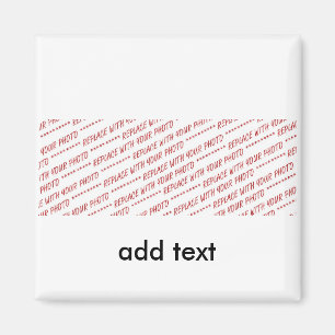 Template for Panoramic, Group or Class Photo Magnet