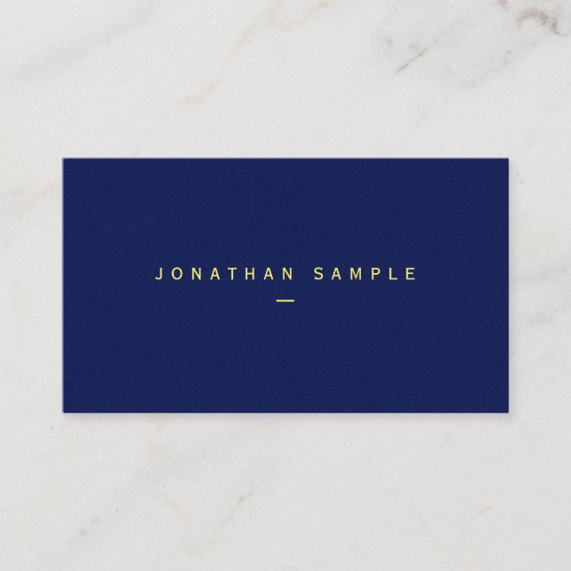 Template Glossy Paper Blue Luxury Your Custom Text Business Card (Front)