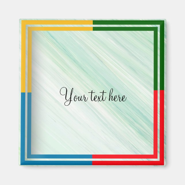 Template--insert your own text magnet (Front)