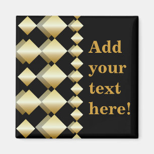 Template Magnet - Customize Gold Black