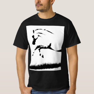 Template Mens Trendy Modern Pop Art Curvet Horse T-Shirt