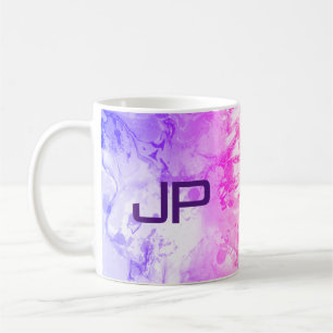 Template Monogram Elegant Modern Abstract Art Coffee Mug