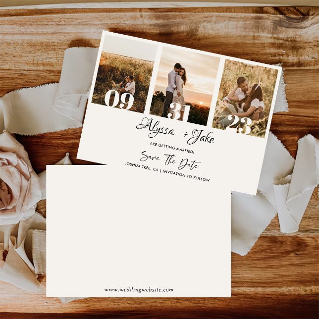 Template Photo Collage Save the Date Invitation (Creator Uploaded)