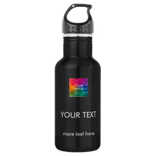 Template Photo Logo Text Top Best Modern Simple 532 Ml Water Bottle
