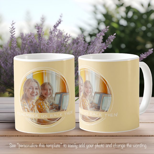Template Photo Message Keepsake Mates Yellow C62 Coffee Mug (Creator Uploaded)