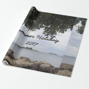 Template Photo Rectangle Camera Wrapping Paper