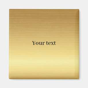 Template, plain gold background magnet