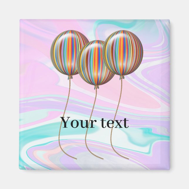 Template - Prismatic Balloons Magnet (Front)