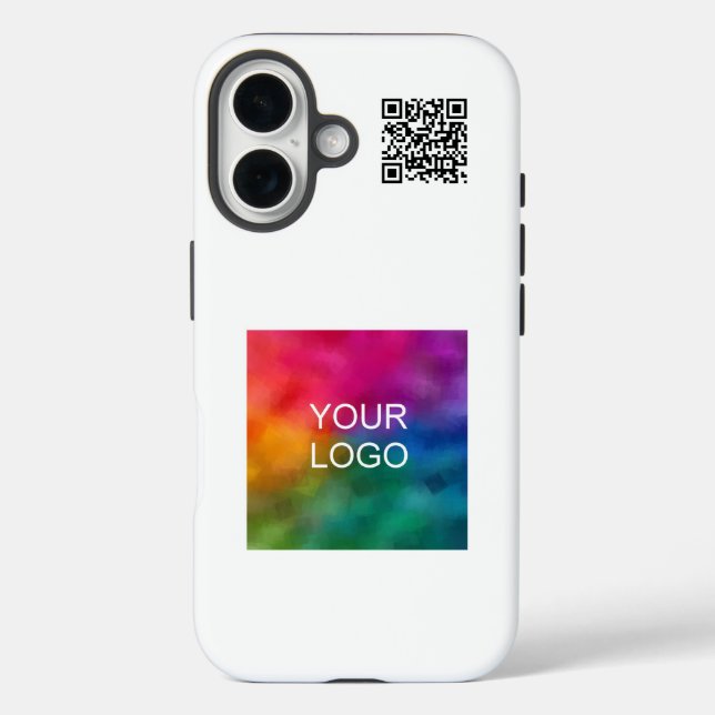 Template QR Code Upload Your Own Logo Popular Case-Mate iPhone Case (Back)