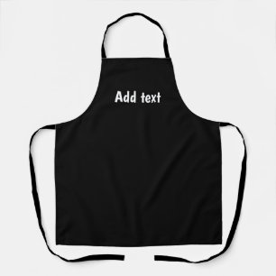 Template, ready to personalize with your text apron