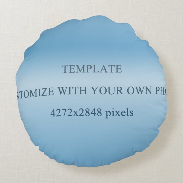 template round pillow (Back)