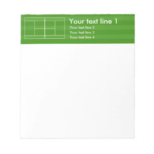 Template TENNIS COURT LINE MARKING Notepad