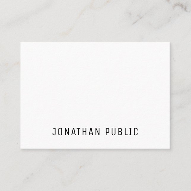 Template Trendy Simple Professional Modern Chic Business Card (Front)