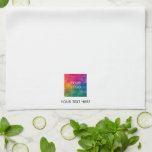 Template Upload Your Business Logo Name Text Kitchen Towel<br><div class="desc">Upload Add Your Business Company Logo Text Template White Kitchen Towel.</div>