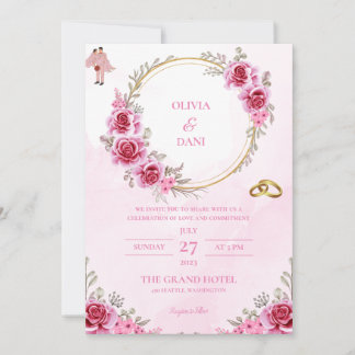 TEMPLATE WEDDING INVITATIONS ONLINE with border