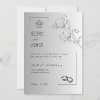 TEMPLATE WEDDING INVITATIONS ONLINE with border
