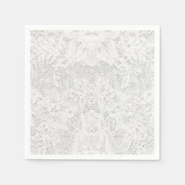 Template - White Lace Background Napkin (Front)