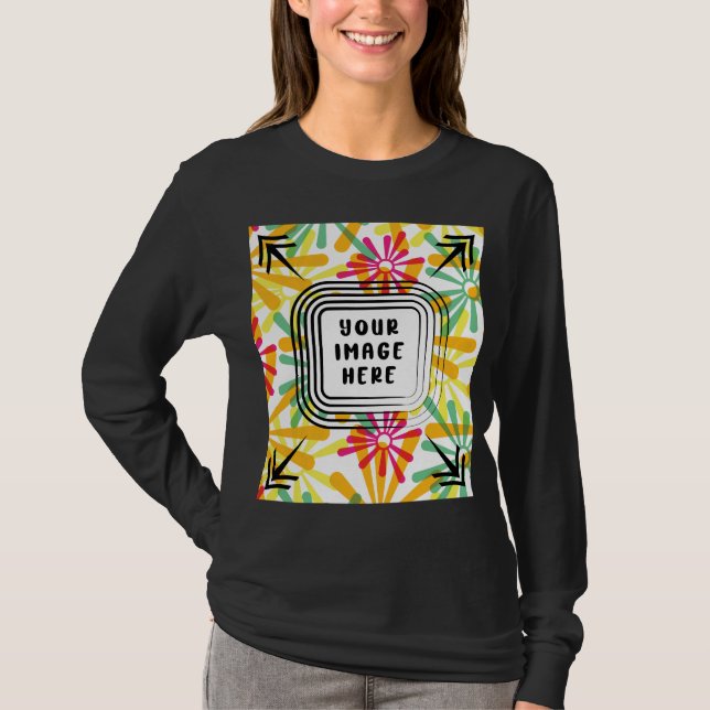 Template Women's Basic Long Sleeve Personalized T-Shirt (Front)