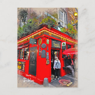 Temple Bar Dublin Ireland Postcard