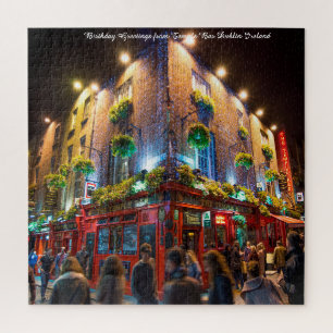 Temple Bar Dublin Irlande. Jigsaw Puzzle