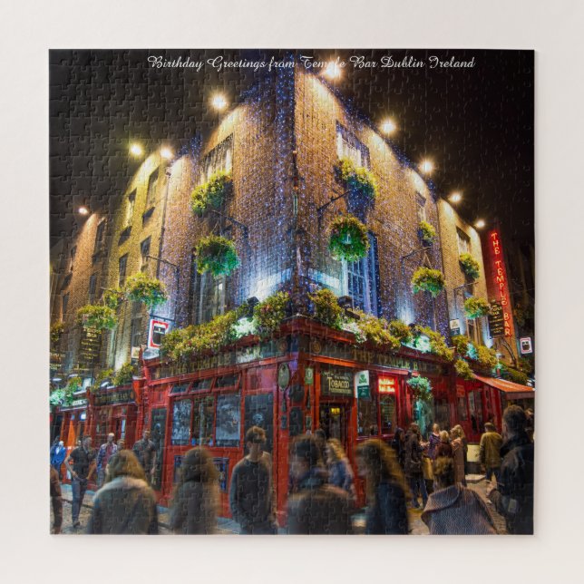 Temple Bar Dublin Irlande. Jigsaw Puzzle (Vertical)