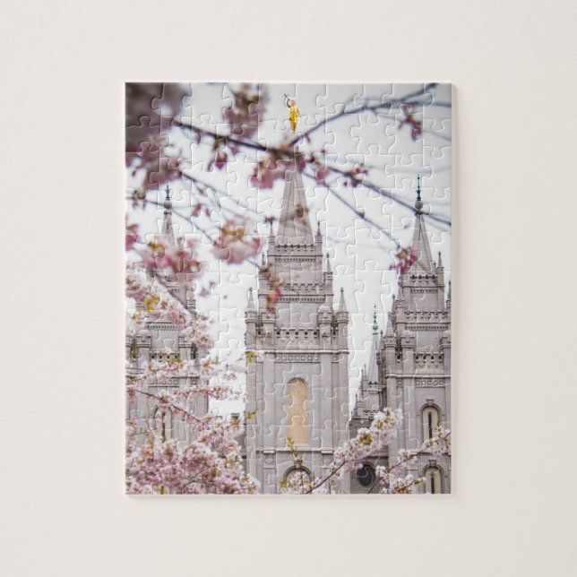 Temple Blooms Jigsaw Puzzle (Vertical)
