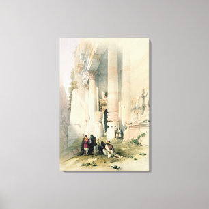 Temple called El Khasne, Petra, March 7th 1839, pl Canvas Print