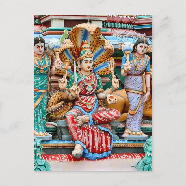 Temple carvings postcard (Front)