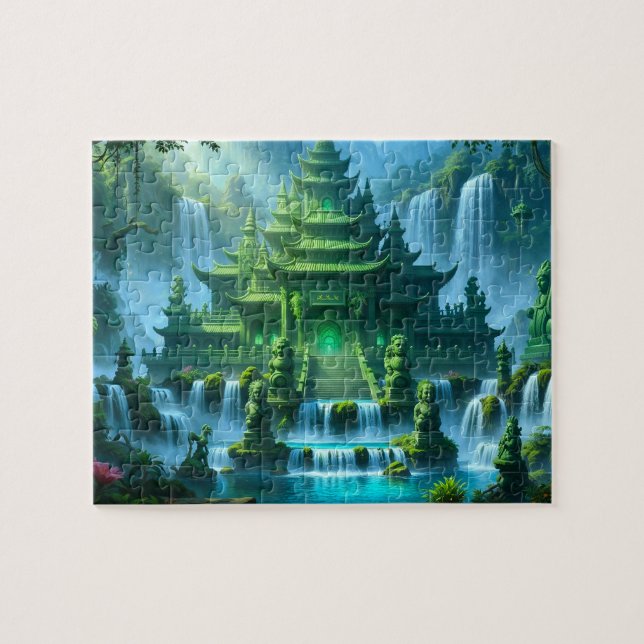 Temple Castle of the Secret Jade Throne Jigsaw Puzzle (Horizontal)