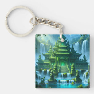 Temple Castle of the Secret Jade Throne Keychain
