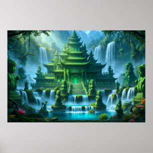 Temple Castle of the Secret Jade Throne Poster