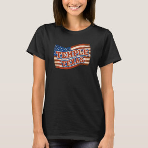 Temple City National Texas Day Vintage American Fl T-Shirt